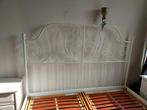 Tweepersoonsbed Ikea 160x200 incl lattenbodems, Ophalen, Gebruikt, Wit, Tweepersoons