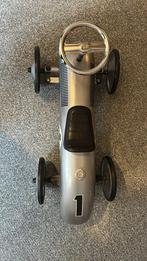 Vintage Trapauto - Zilveren Raceauto, Ophalen, Gebruikt, Overige merken