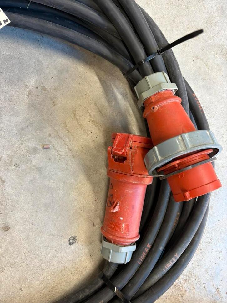 25 mtr 380/400 volt krachtstroomkabel 32 amp  5 x 6 mm2, Doe-het-zelf en Verbouw, Elektra en Kabels, Gebruikt, Kabel of Snoer