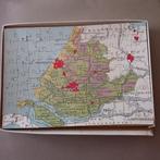 topografische legpuzzel zuid holland 1950?, Boeken, Atlassen en Landkaarten, Nederland, Gelezen, Overige typen, 1800 tot 2000