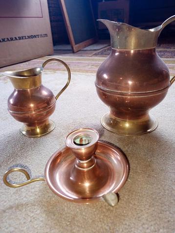 Koper met messing stel beschikbaar voor biedingen