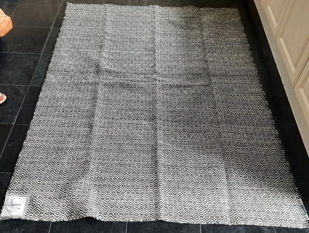 MOMO Rugs Bellevue Black vloerkleed 240x170. NP € 412,-, Huis en Inrichting, Stoffering | Tapijten en Kleden, 150 tot 200 cm, Grijs