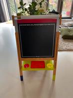 Dubbelzijdig krijtbord/schoolbord in hoogte verstelbaar, Ophalen, Mobiel, Gebruikt, Krijtbord