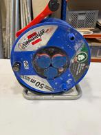 Brennenstuhl kabelhaspel 50m (3G1.5) – 4 stopcontacten, Ophalen, Kabel of Snoer