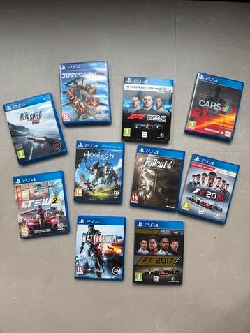 Diverse PS4 games.  beschikbaar voor biedingen