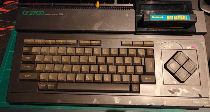 MSX National CF2700 - Japanse versie + 2 games, Computers en Software, Vintage Computers, Ophalen of Verzenden