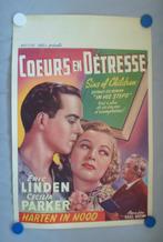 Filmposter Coeurs en Detresse Sins of Children 1936, Ophalen of Verzenden, Gebruikt, Film, Poster