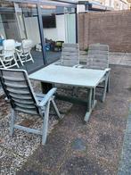 Gratis Hartman Tuinset - 3 stoelen + tafel +kussens, Tuin en Terras, Tuinsets en Loungesets, Ophalen, Kunststof, Gebruikt, 3 zitplaatsen
