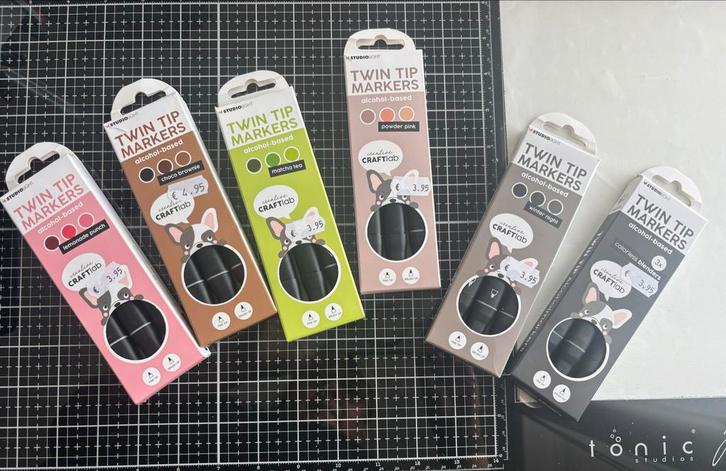 Studio Light Twin Tip Alcohol Markers, Hobby en Vrije tijd, Schilderen, Zo goed als nieuw, Ophalen of Verzenden
