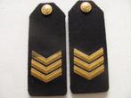 Setje marine rangen sergeant met knoop, Verzamelen, Embleem of Badge, Nederland, Marine, Verzenden