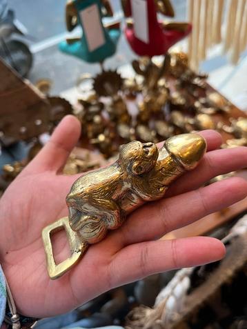 Koperen Flessenopener Silly Aap beschikbaar voor biedingen