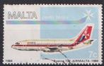 Malta 1984 Vliegtuig Boeing 737, Verzenden, Gestempeld, Vliegtuigen