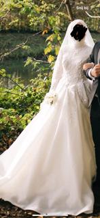 Bruidsjurk gelinlik 34/36/38/40, Ophalen, Zo goed als nieuw, Wit, Trouwjurk