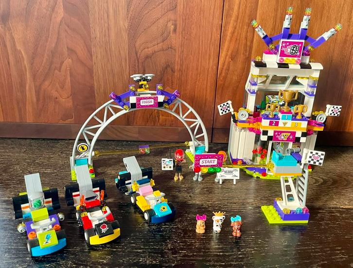 De grote racedag, lego friends kart 41352, Kinderen en Baby's, Speelgoed | Duplo en Lego, Zo goed als nieuw, Lego, Complete set