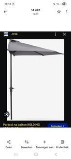 Balkon parasol met voet voor balkon, Tuin en Terras, Zonneschermen, Minder dan 150 cm, Ophalen, Zo goed als nieuw, Markies