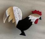 Lea Stein Paris broche “haan”, Sieraden, Tassen en Uiterlijk, Broches, Ophalen of Verzenden, Zo goed als nieuw, Goud, Overige materialen