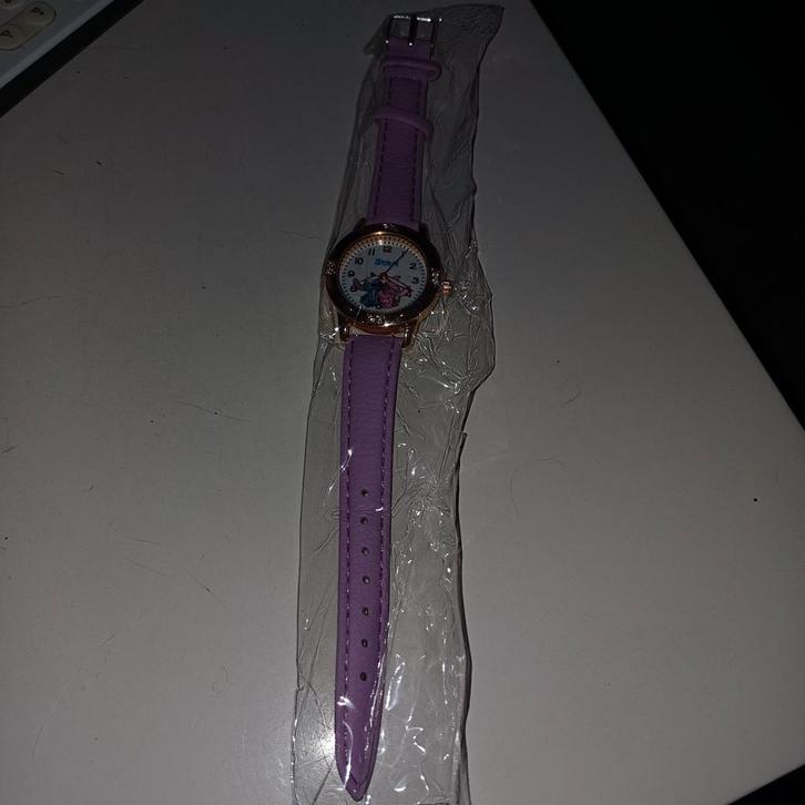 Paars Stitch & Angel Kinderhorloge - Nieuw!, Sieraden, Tassen en Uiterlijk, Horloges | Kinderen, Nieuw, Meisje, Paars, Ophalen of Verzenden