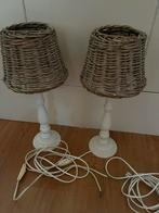 Wit met rotan kapjes, Ophalen, Hout, Minder dan 50 cm, Landelijk