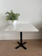 Bijzet tafel met marmer blad Retro/Vintage!!!, Huis en Inrichting, Tafels | Bijzettafels, Overige materialen, Minder dan 45 cm