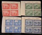 4 blokken van 4 Deutsche Post Leipziger Messe 1947, Postzegels en Munten, BRD, Verzenden, Postfris