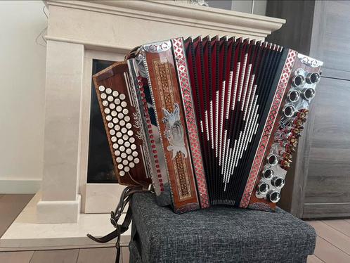 Steirische harmonika Strasser de Luxe, Muziek en Instrumenten, Accordeons, Gebruikt, Overige formaten, Overige merken, Ophalen of Verzenden
