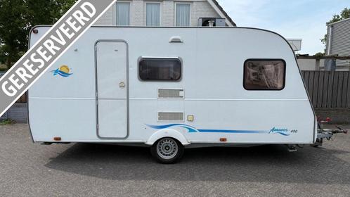 Caravelair Antares 490 Lichtgewicht / stapelbed, Caravans en Kamperen, Caravans, Bedrijf, tot en met 6, 750 - 1000 kg, Treinzit