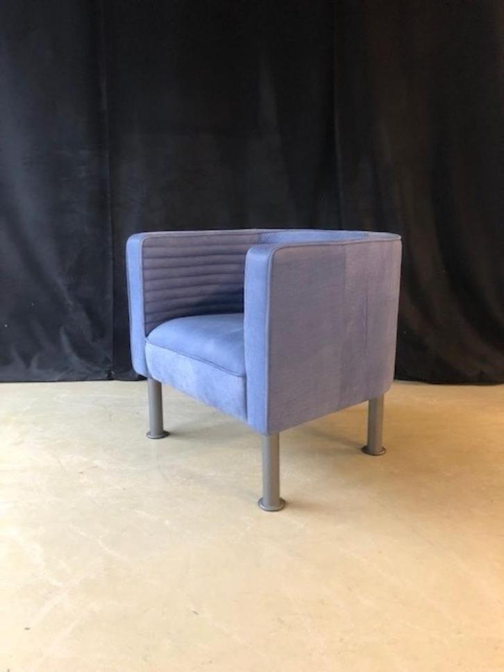 Engelse clubfauteuil in rundleder, Huis en Inrichting, Fauteuils, Zo goed als nieuw, Leer, 50 tot 75 cm, 75 tot 100 cm, Ophalen