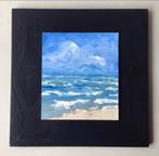 Zee en strand. Olieverf / paneel, Antiek en Kunst, Ophalen of Verzenden