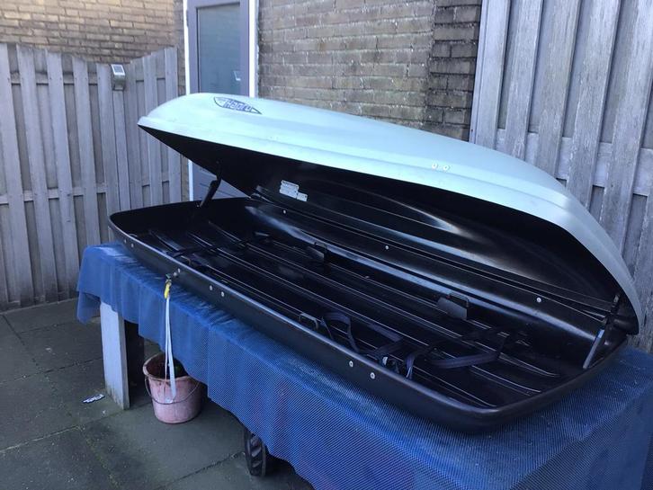 Ruime Hapro Carver 8.4 dakkoffer - 550 liter, Auto diversen, Dakkoffers, Gebruikt, Ophalen of Verzenden