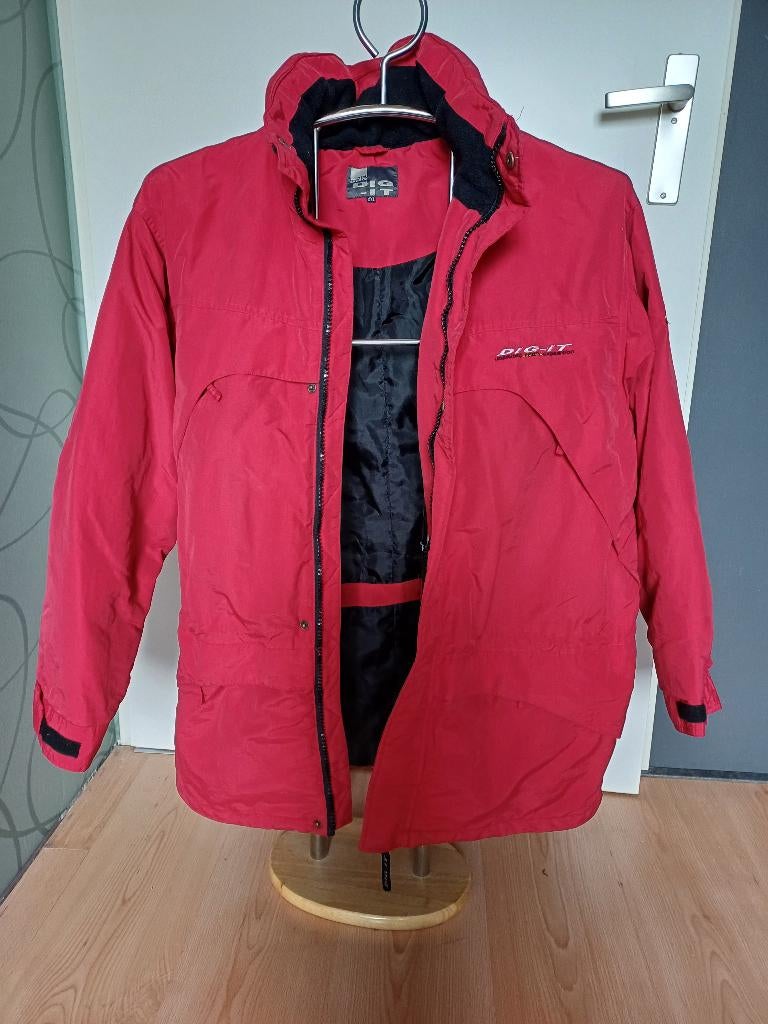 Rode winter-/ski-jas Dig-it mt. XXL, Ophalen of Verzenden, Zo goed als nieuw, Overige maten, Jack