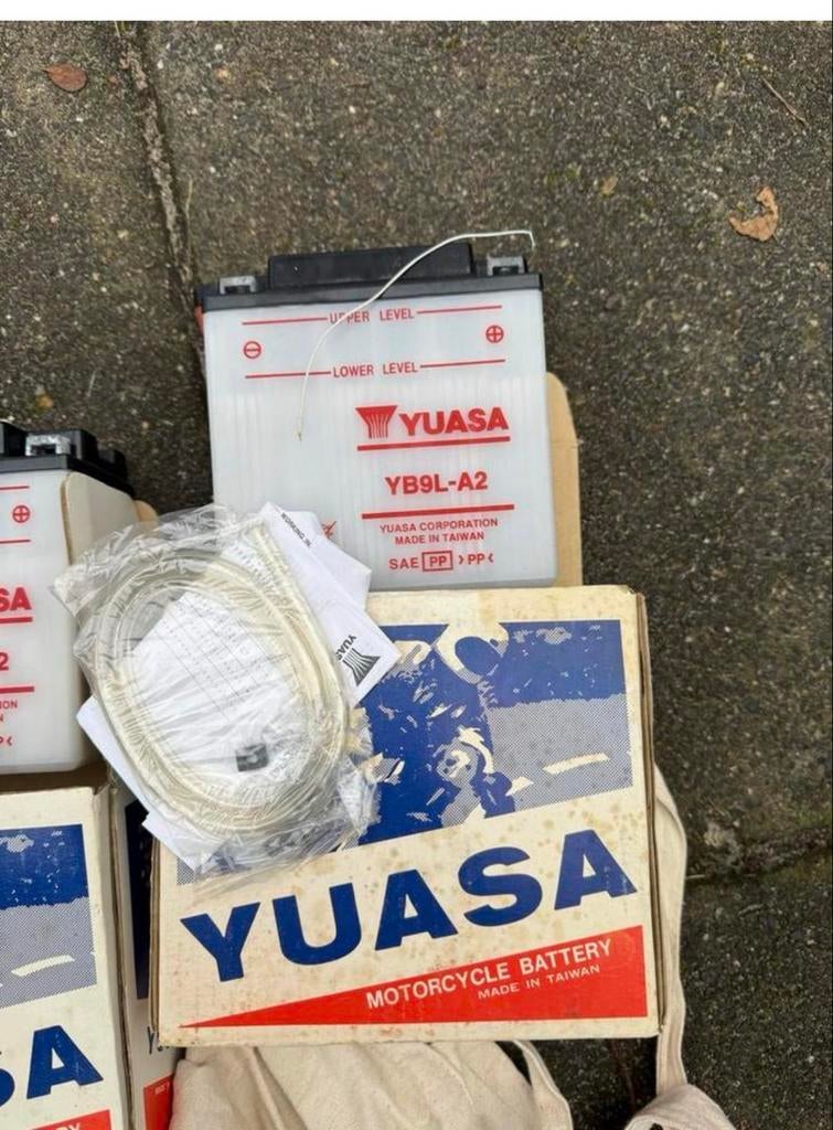 YUASA YB9L-A2 Motorfiets Accu - Nieuw in Doos, Ophalen of Verzenden, Nieuw