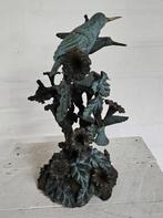 4 KOLIBRIES / BRONZEN BEELD / VOGEL, Ophalen of Verzenden, Nieuw, Vogel, Beeldje of Figuurtje