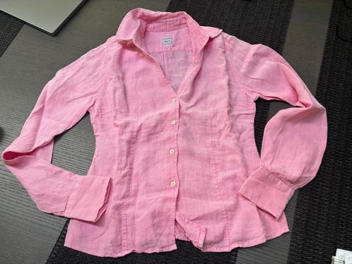 0039Italy by PAUW bloes roze linnen 38-40, Kleding | Dames, Blouses en Tunieken, Zo goed als nieuw, Maat 38/40 (M), Roze, Verzenden