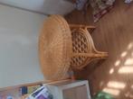 Rotan vintage riet rieten boho boohoo tafel salon tafel, Antiek en Kunst, Ophalen
