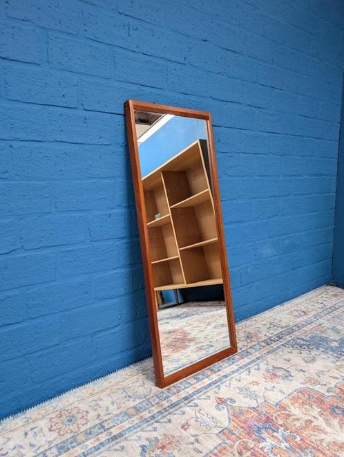 Vintage grote spiegel, Kai Kristiansen, jaren 60, Verzamelen, Retro, Huis en Inrichting, Ophalen