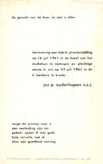 Oudenhuysen Jan P. Nijmegen 1961 Breda, Ophalen of Verzenden