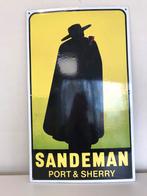 SANDEMAN emaille reclamebord, Reclamebord, Gebruikt, Ophalen of Verzenden