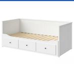 Ikea Hermes Bed - incl. Matras optie, Ophalen, Gebruikt, Wit, Tweepersoons