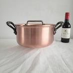 Falk culinair Dikwandige koperen horeca pan hapjespan, Ophalen of Verzenden, Zo goed als nieuw, Rvs, Koekenpan of Braadpan