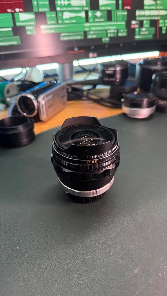 Minolta MC Fish-Eye Rokkor 16mm f/2.8, Audio, Tv en Foto, Fotografie | Lenzen en Objectieven, Zo goed als nieuw, Ophalen of Verzenden