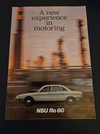 Brochure NSU RO80, Ophalen of Verzenden, Zo goed als nieuw, Overige merken