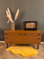 Vintage retro dressoir / tv kast / ladekast, Huis en Inrichting, Kasten | Dressoirs, Ophalen, 100 tot 150 cm, Zo goed als nieuw