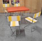Picknick set - tafel met stoelen - retro vintage, Caravans en Kamperen, Ophalen of Verzenden, Gebruikt