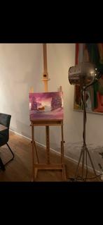 Schildersezel evt met houten doos met benodigdheden, Ophalen, Zo goed als nieuw, Ezel