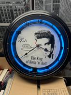 Elvis Presley neonlamp klok, Huis en Inrichting, Woonaccessoires | Klokken, Ophalen of Verzenden, Gebruikt, Analoog, Wandklok