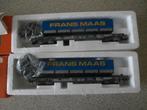 2 x ROCO Container wagons FRANS MAAS -46360, Hobby en Vrije tijd, Modeltreinen | H0, Gelijkstroom, Ophalen of Verzenden, Roco
