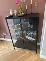 Ikea RUDSTA Vitrinekast Antraciet, Huis en Inrichting, Kasten | Vitrinekasten, Ophalen, 100 tot 150 cm, 50 tot 100 cm, 25 tot 50 cm