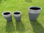 Set planten vazen zwaar ovaal, Ophalen, Steen, Gebruikt, Overige kleuren