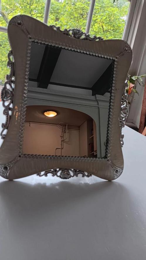 Spiegel met rand van parelmoer, Huis en Inrichting, Woonaccessoires | Spiegels, Zo goed als nieuw, Minder dan 50 cm, Minder dan 100 cm