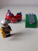Lego City Brandweer Motor en Afvalcontainer + servicewagen, Ophalen of Verzenden, Zo goed als nieuw, Complete set, Lego